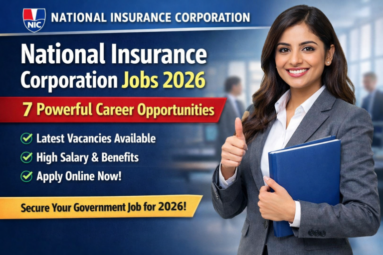 National Insurance Corporation Jobs​
